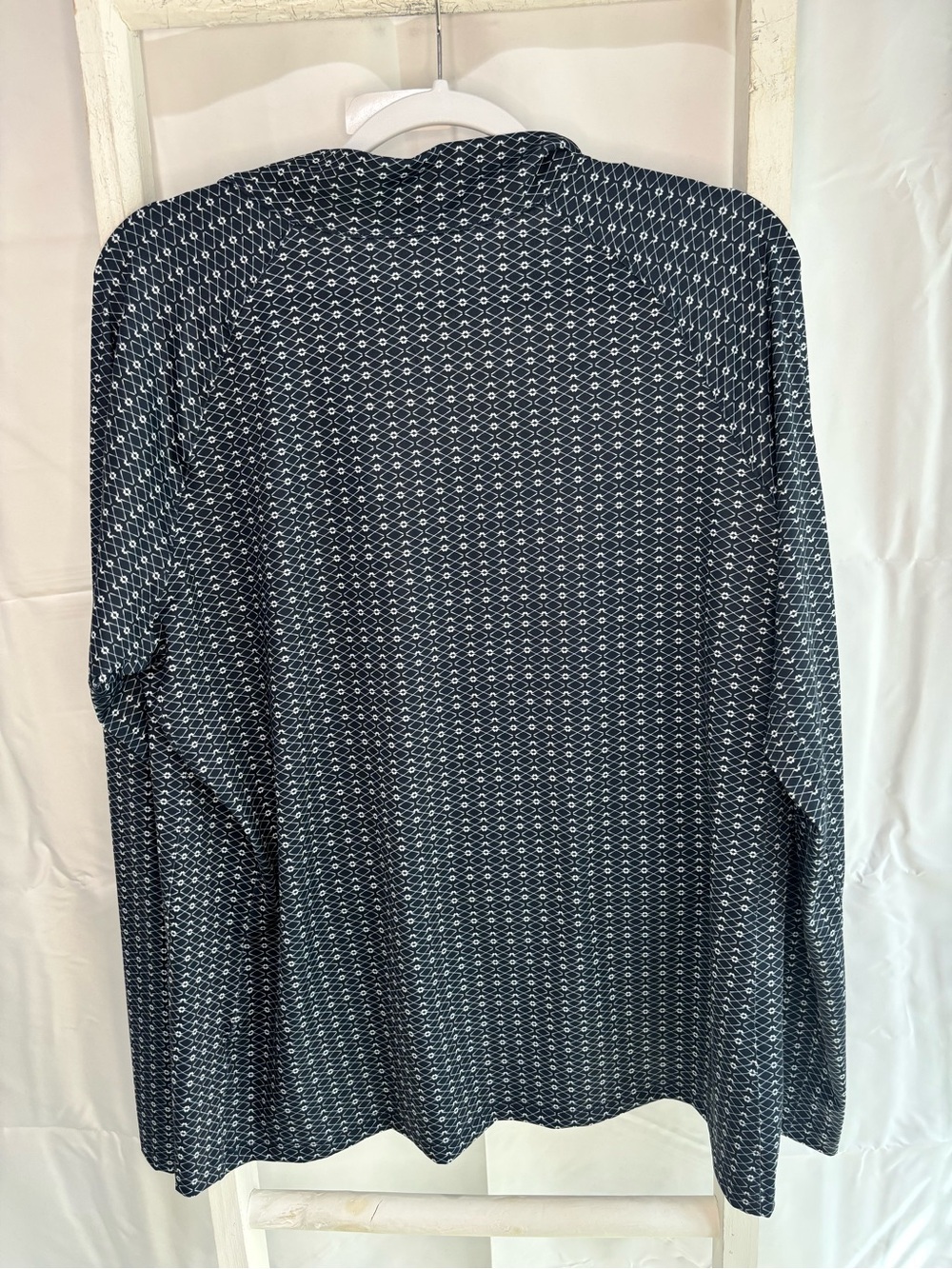 Lady Hagen Navy & White Geometric Quarter-Zip Pullover - Picture 2 of 4
